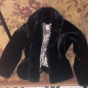 Fluffy jacket , $15.00 , condition : used but great quality!